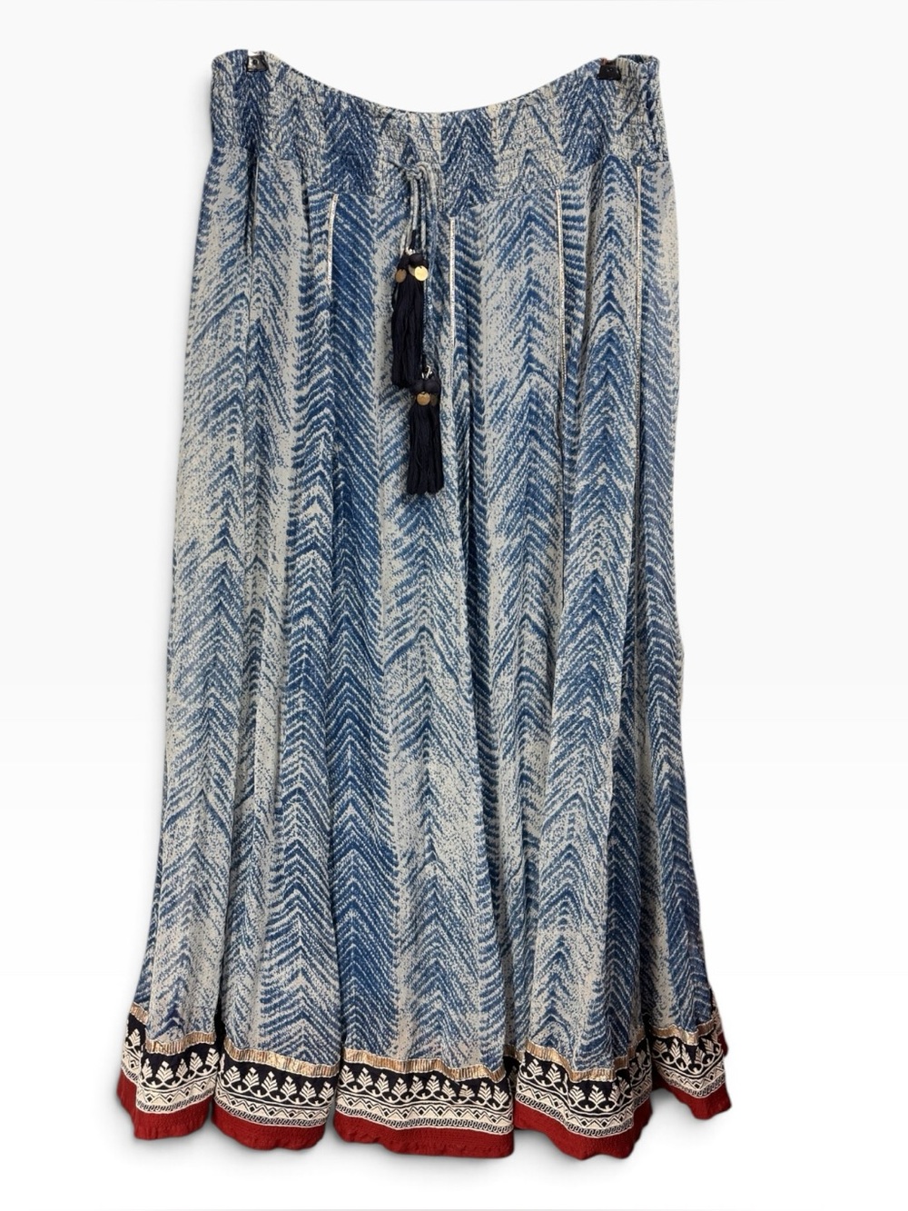 Soft Surroundings Size Medium Rhoda Zagara Skirt Bohemian Full Ankle Length